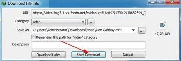 Nhấn trực tiếp vào phần “Start Download” là hoàn tất tải về